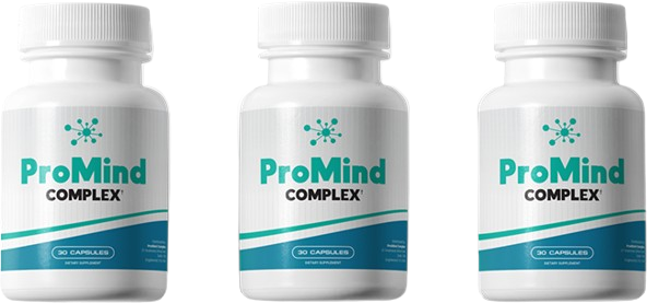 Three bottles of ProMind Complex dietary supplement